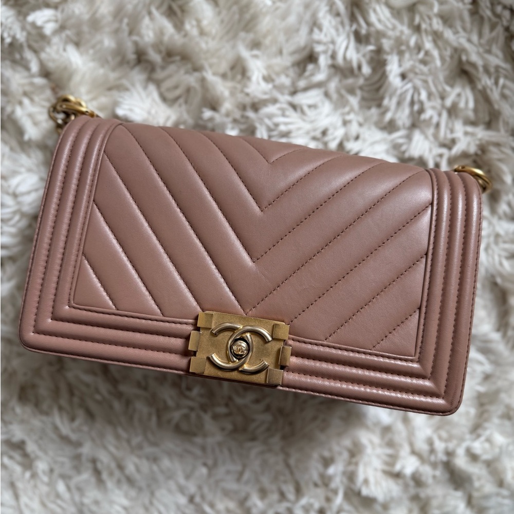 Chanel Lambskin Boy Bag - good condition